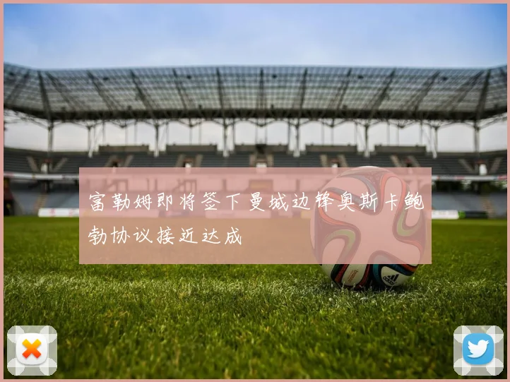 富勒姆即将签下曼城边锋奥斯卡鲍勃协议接近达成